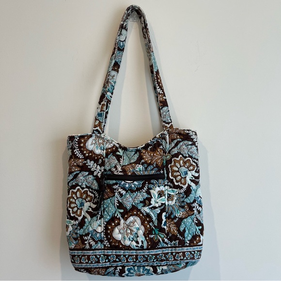 Vera Bradley Handbags - Vera Bradley Java Blue‎ Vintage Shoulder Bag